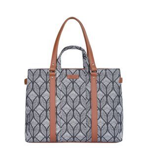 Women Monochrome Printed Shoulder Tote Bag – Hand Crafted Fabric Handbags Purse